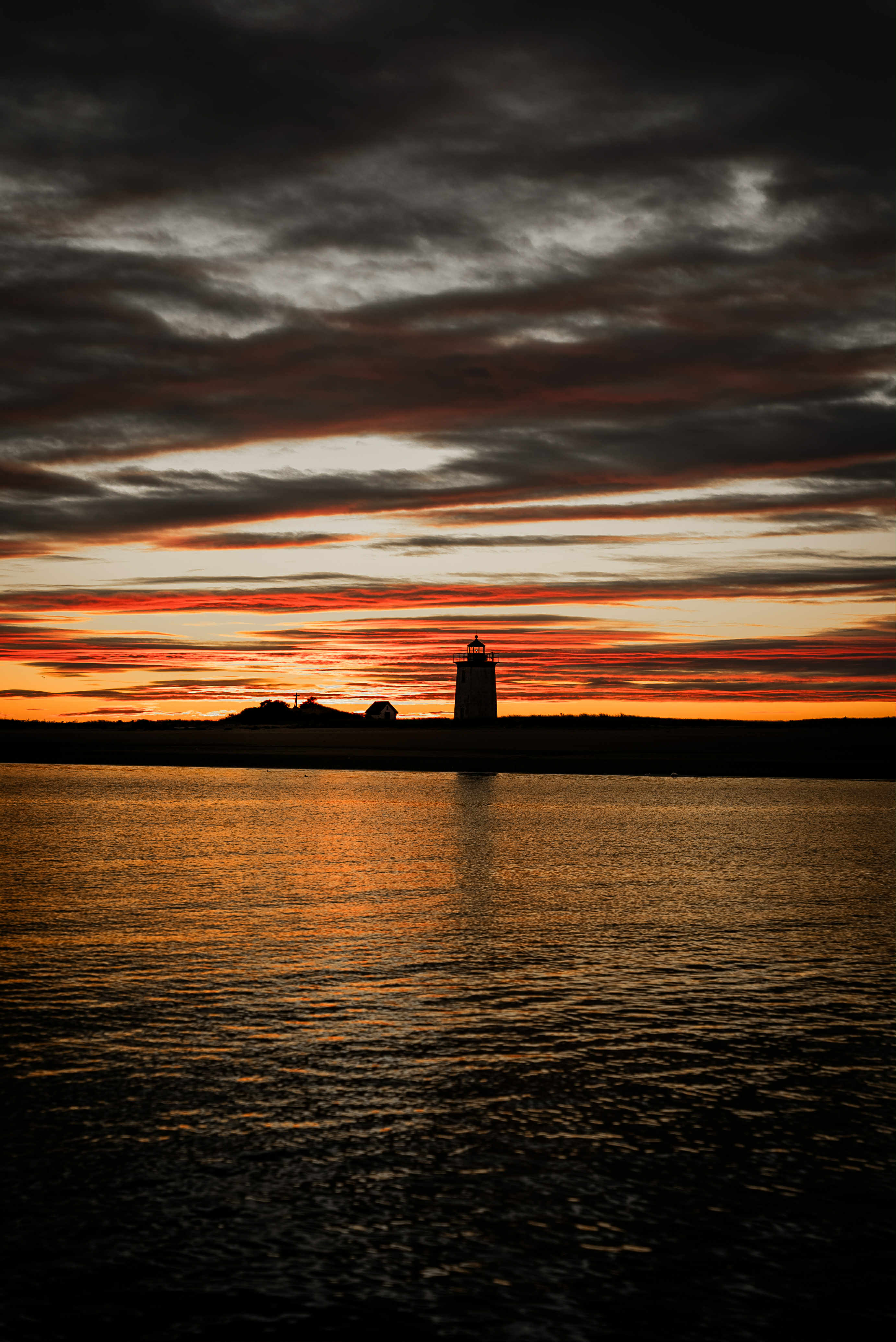 Sunset silhouettes of the dunes